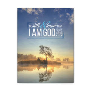 Scripture Sign Be Still and Know That I Am God Lake Psalm 46:10 Christian Wall